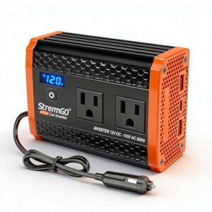 400w car power inverter for vehicles, portable ​charger converter dual ac car plug adapter outlet, usb 24w/30w fast charger, car cigarette lighter adapter for laptop, phone on road trip essentials
