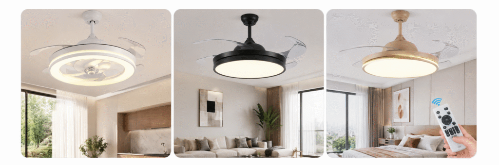 ventilateur plafond eclairage led integre